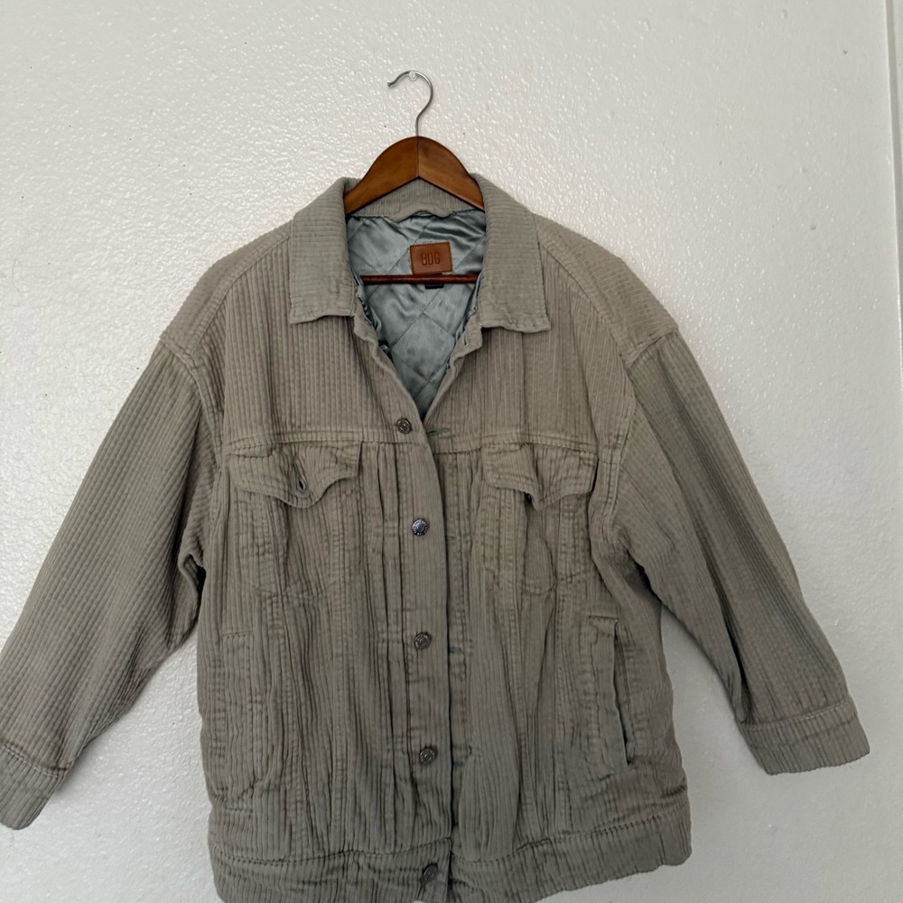 BDG Taupe Quilted Jacket Women’s size XS green